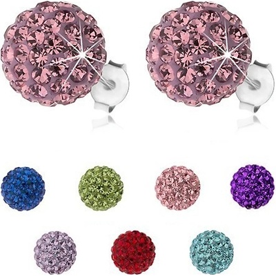 Šperky eshop třpytivé kuličky s krystaly Preciosa R25.14 světlemodrá