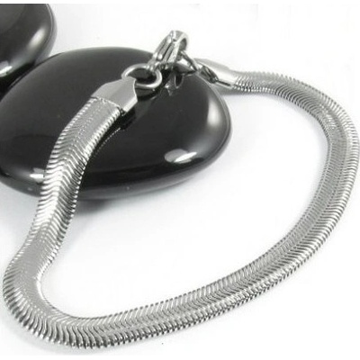 Prosperk náramek ocelový had plochý 12555/19C