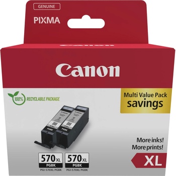 Canon Комплект 2 глави за Canon Pixma TS6050/TS8050 Series - Ink - HIGH CAPACITY - PGI570XL (PGI-570XL) / 0318C010 - Black - DOUBLE PACK - PN 0318C010 (0318C010)
