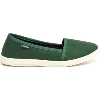Oldcom Dámske bavlnené espadrilky ESPADRILKY CANVAS zelená biela