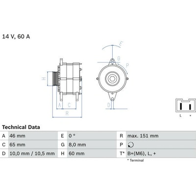 generátor BOSCH 0 986 038 851