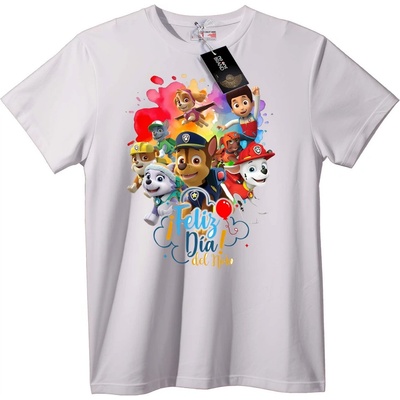 NOONEBRAND Тениска Paw Patrol деца - Весел Ден на детето - 2XL, Black
