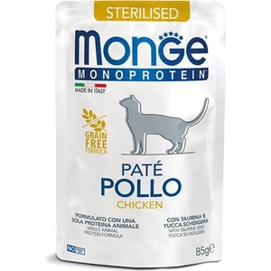  Mono Sterilised Cat Chicken пастет за кастрирани котки - 0.085кг