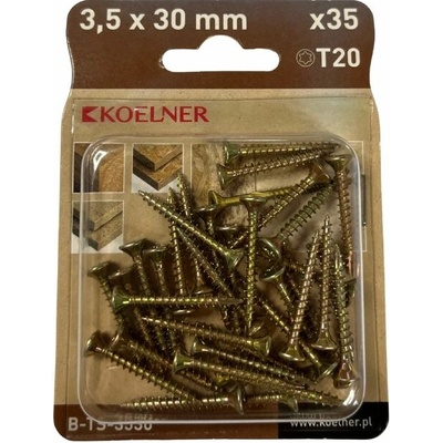 KOELNER Skrutka kalená konštr. do dreva, zapust.hlava,3,5x30mm