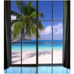 DIMEX ART Флизелинов фототапет плаж през прозореца 225 x 250 см