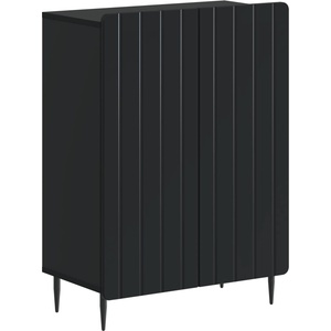 vidaXL Шкаф за баня ZWOLLE Черно 59, 5 x 31 x 79, 5 см (896396)