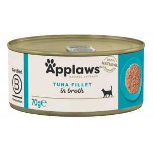 Applaws Tuna Fillet in broth - Месни хапки риба тон в бульон 70 гр 1003CE-A