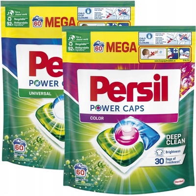Persil Power Caps Kapsule na pranie Sada mix 2 x 60 PD