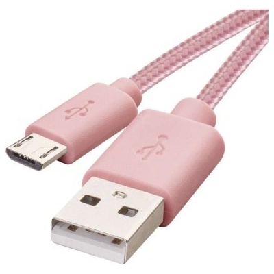 Emos SM7006P USB 2.0 A/M - micro B/M, 1m, růžový