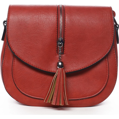 stylová crossbody kabelka s třásněmi Federica červená