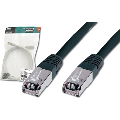 Digitus DK-1531-005-BL patch, Cat5E, SF/UTP, 0,5m, černý