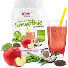 KetoFit Proteinové veganské smoothie jablko-kokos, 300 g