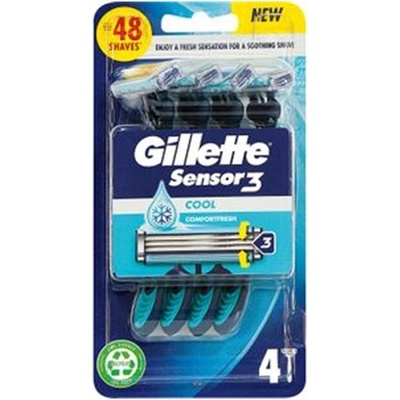 Gillette Sensor3 Cool 4 ks – Hledejceny.cz