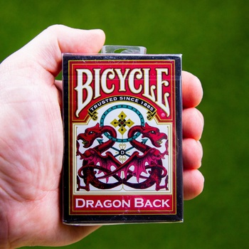 Bicycle Dragon Back: Černo-červená