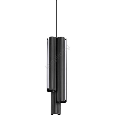 Ideal Lux - Димируема LED висяща лампа на кабел DORICA 3xLED/9W/230V CRI 90, диаметър 9, 5 см, черна (ID366487)