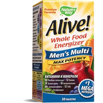 Nature's Way Алайв за Мъже (мултивитамини) 30 таблетки | Nature’s Way (12063)