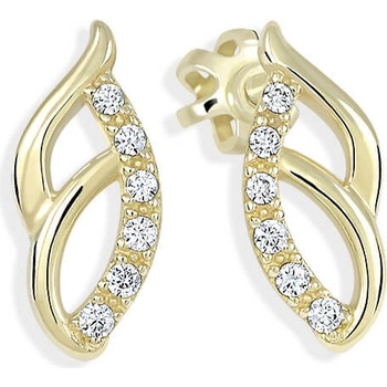 Soliter Zlaté náušnice so zirkónmi 239 001 01063