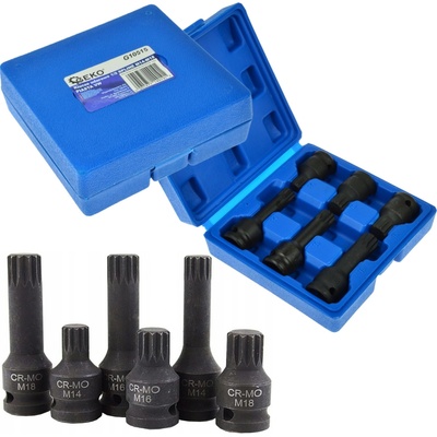 Geko Sada kovaných TORX nadstavcov M14 M16 M18