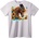 NOONEBRAND Тениска Слънчоглед и кон - изкуство - XL, White
