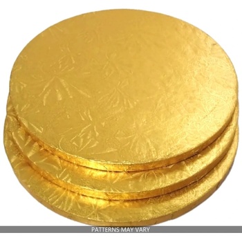 Image 1 of Veiras Подложка за Торта, Луксозна Подложка, Височина 12 мм, Златисто, 5 Броя