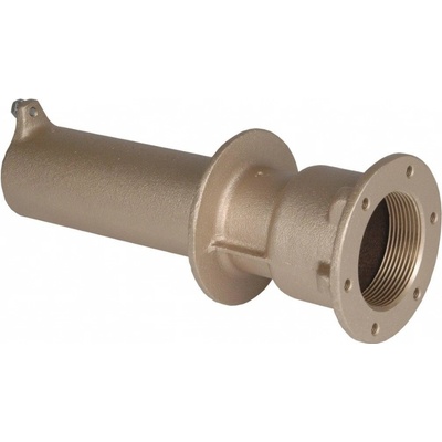 Hugo Lahme průchod stěnou, červený bronz, vnitřní závit 2“ x 1 1/2“, délka 240 mm, pro fóliové a keramické bazény