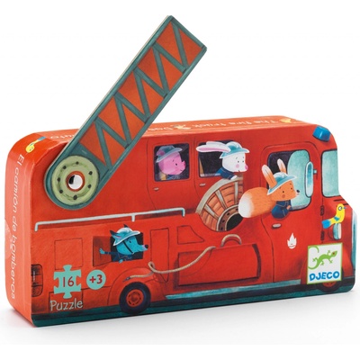 Djeco puzzle požiarnické auto