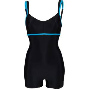 arena Дамски бански костюм Arena Women's Venus Combi Swimsuit - Black / Turquoise - размер 34 (EU) (150-2739-0111)