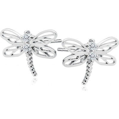 Lafira stříbrné náušnice Vážka Z2048E