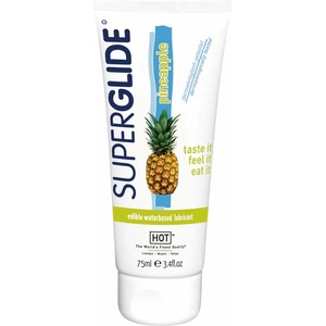 HOT Cosmetics Ядящ се ароматизиран лубрикант "superglide" ар. Ананас