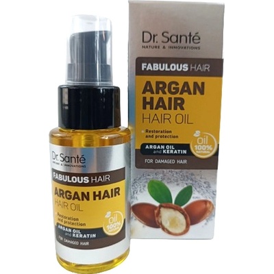 Dr. Santé Arganový olej a keratín vlasový olej pre poškodené vlasy 50 ml