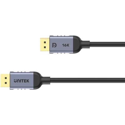 Unitek C1628GY01-1.5M DisplayPort кабел черен, сив (C1628GY01-1.5M)