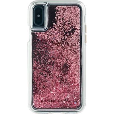 Case-Mate Waterfall Case - дизайнерски кейс с висока защита за Apple iPhone XS, iPhone X (розов)