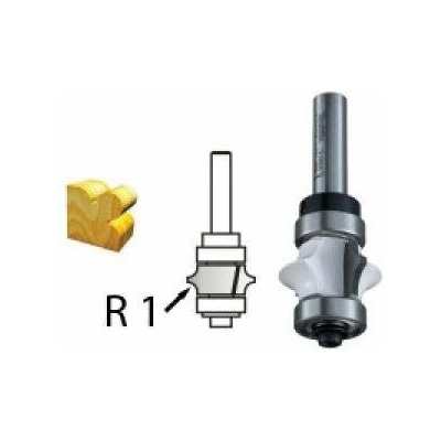Profilová fréza s ložiskem stopka 8mm, 25,4x13x61,2mm, Makita D-48826