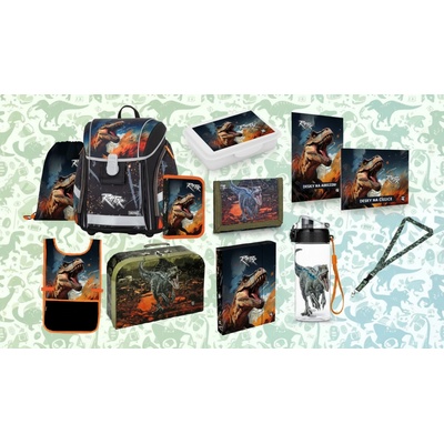 PREMIUM Light DINOSAURUS Oxybag 12 ks Dino sada batoh penál sáček a doplňky 0-87726/012/01