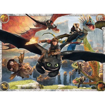 Ravensburger - Puzzle How to Train Your Dragon XXL 150 Pieces - 150 piese