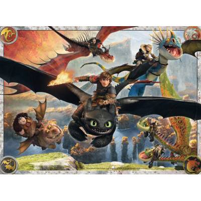 Ravensburger - Puzzle How to Train Your Dragon XXL 150 Pieces - 150 piese