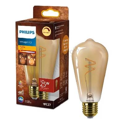 Димируема LED крушка Philips VINTAGE ST64 E27/3, 1W/230V 1800K (P7356)