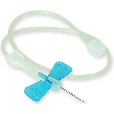 Kd-fly Kanyla s hadičkou 0.60x19mm 23GX3/4" 30cm-LL modrá s motýlikom