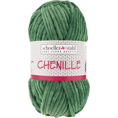 Schoeller+Stahl CHENILLE - 100% polyester - Ručně pletací příze - žinylka Barva: 12 green