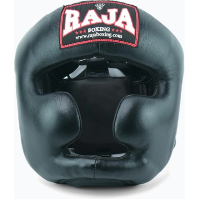 Raja boxing Полукожена черна боксова каска