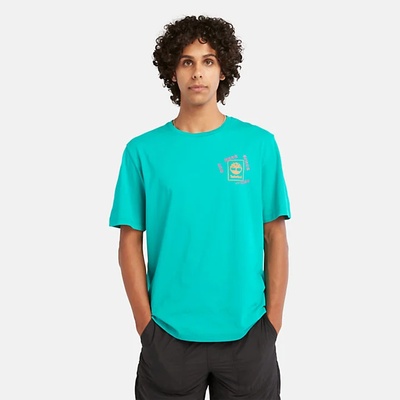Timberland Мъжка тениска Hiking Vintage Graphic Tee for Men in Teal - 3XL (TB0A671SE34)