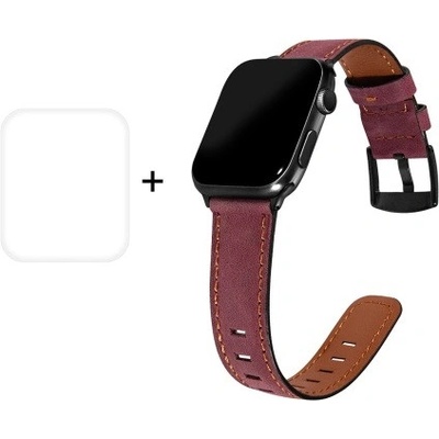 ENKAY Remienok + Ochranná fólia Apple Watch 6 / SE / 5 / 4 40mm fialový 29750
