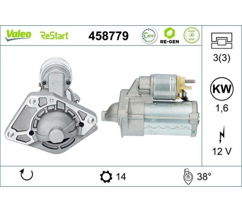 Startér VALEO 458779