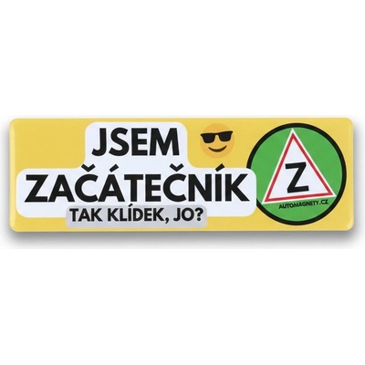 Samolepka Začátečník magnetická COOL – Zboží Dáma