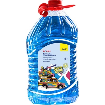 Sheron Shiny Ride Zimní kapalina do ostřikovačů Aqua marine -20°C 4 l – Zboží Mobilmania