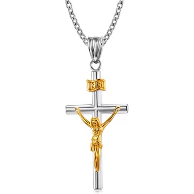 Amparo Miranda Krížik C589 strieborno zlatý