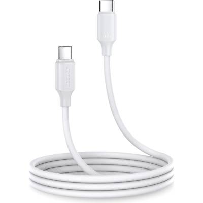 JOYROOM Кабел за зареждане / пренос на данни Joyroom, USB-C към USB-C, 480Mb / s, 60W, 1m, бял, (S-CC060A9) (S-CC060A9 1m white)