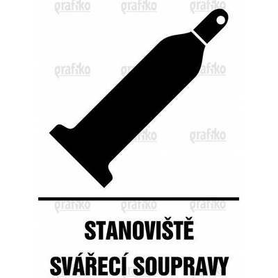 Grafiko | Stanoviště svářecí soupravy - Materiál Samolepící PVC folie, Rozměr 210x148mm