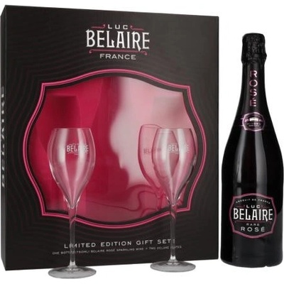 Sekt Luc Belaire Rare Rose 0,75 l dárčekové balenie 2 poháre