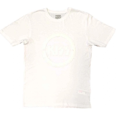 Kiss Buzzsaw Logo (Hi-Build White-On-White) White XL Риза (KISSTS47MW04)